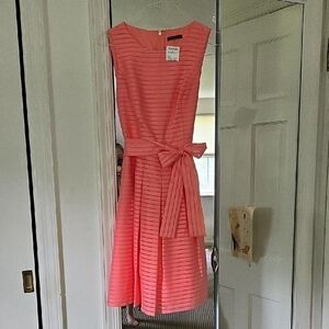 Tommy Hilfiger Pink A-Line Midi Dress
